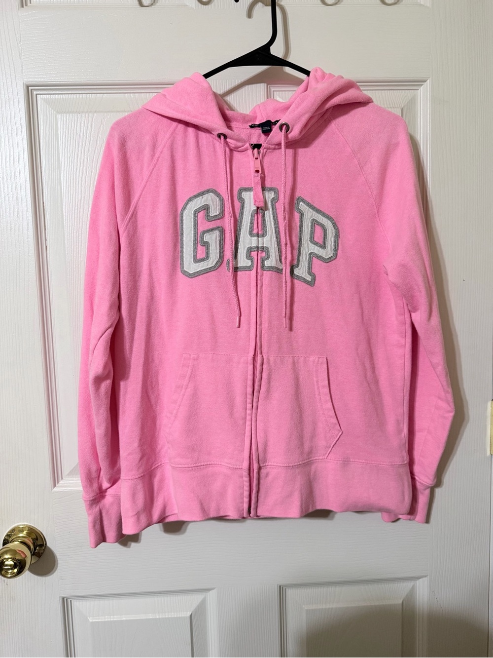 GAP Pink Full-Zip Hoodie with Logo